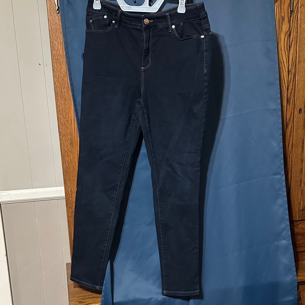 Chico's Dark Blue Skinny Jeans